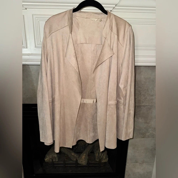 Soft Surroundings Jackets & Blazers - Soft Surroundings Women’s Jacket Blush Pink Faux Suede Boho Southwestern Medium